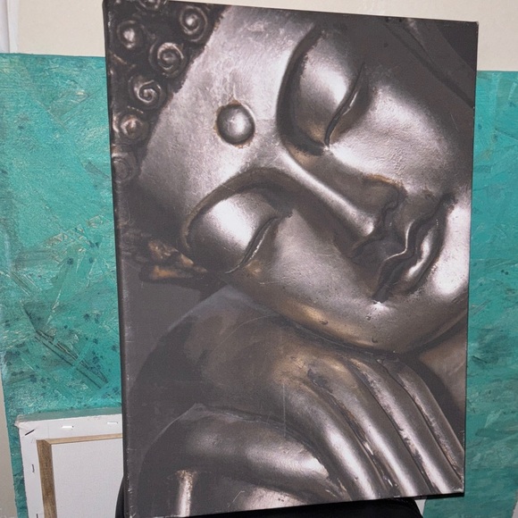 Vintage Silver Buddha Portrait - Picture 3 of 5